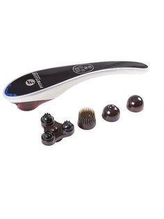 Беспроводной ручной массажер для тела BODY MASSAGER c ИК-прогревом FITSTUDIO (черный) Family Shop