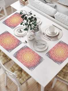 Сервировочные салфетки JoyArty "Вышитый градиент" (32х46 см, 4 шт.)