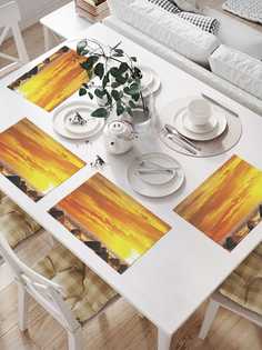 Сервировочные салфетки JoyArty "Пляжный поселок" (32х46 см, 4 шт.)