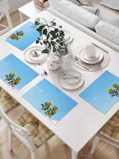 Сервировочные салфетки JoyArty "Облачные пальмы" (32х46 см, 4 шт.)