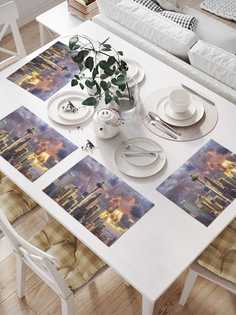 Сервировочные салфетки JoyArty "Городская структура" (32х46 см, 4 шт.)