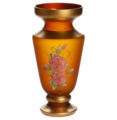 Ваза для цветов 32 см Nd Art "Розы /Матово-янтарная" / 152795