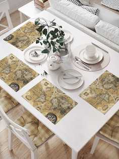 Сервировочные салфетки JoyArty "Дневник путешественника" (32х46 см, 4 шт.)