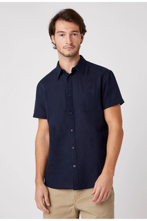 Рубашка мужская Wrangler W5J7LO114 синяя 4XL