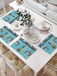 Сервировочные салфетки JoyArty "Висящие подковы" (32х46 см, 4 шт.)