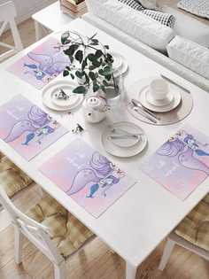 Сервировочные салфетки JoyArty "Милая русалка" (32х46 см, 4 шт.)