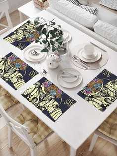 Сервировочные салфетки JoyArty "Космический букет" (32х46 см, 4 шт.)