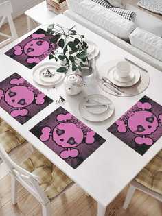 Сервировочные салфетки JoyArty "Милый череп кроны" (32х46 см, 4 шт.)