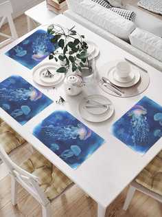 Сервировочные салфетки JoyArty "Океанские медузы" (32х46 см, 4 шт.)