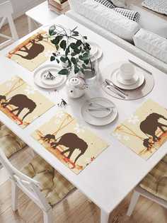 Сервировочные салфетки JoyArty "Материнское тепло" (32х46 см, 4 шт.)