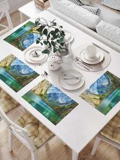 Сервировочные салфетки JoyArty "Вплавь между гор" (32х46 см, 4 шт.)