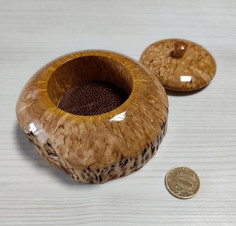 Шкатулка товарная из карельской березы мини Lavochkashop