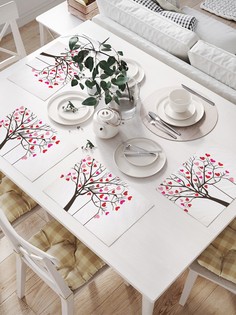 Сервировочные салфетки JoyArty "Влюбленные на качели" (32х46 см, 4 шт.)