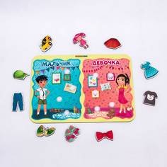 WoodlandToys Сортер с липучками Какая разница? Мальчик-девочка 117207