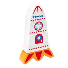ТОМИК Пирамидка безосевая Ракета, 5 деталей 513