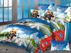 Постельное белье Mercury Home «Поехали» 1.5 СП Бязь