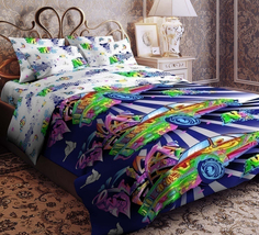 Постельное белье Mercury Home «Крутая тачка» 1.5 СП Бязь