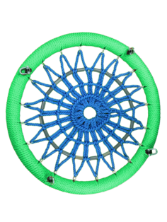 Качель-гнездо Jinn KST-481300 КТ/УЗ/100/110/16/16/З/З-С/КГ 100х100 см зеленый, синий
