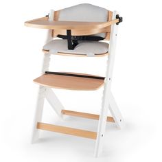 Стульчик для кормления Kinderkraft Enock White с подушкой