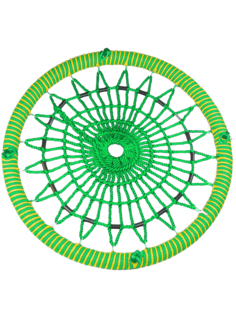 Качель-гнездо Jinn KST-481287 КТ/УЗ/100/110/16/16/Ж/З-З/КГ 100х100 см зеленый, желтый