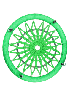 Качель-гнездо Jinn KST-481299 КТ/УЗ/100/110/16/16/З/З-З/КГ 100х100 см зеленый