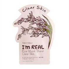 Маска для лица TONYMOLY с экстрактом риса Im RICE Mask Sheet Clear Skin