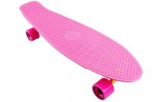 Скейтборд пластиковый TECH TEAM Classic 27 1/4(розовый)