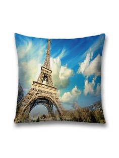 Наволочка декоративная JoyArty "Облачность в франции" на молнии, 45x45 см