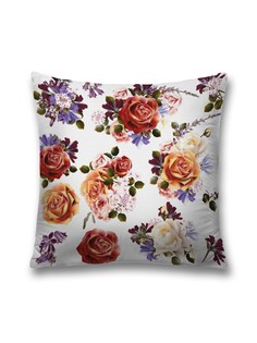 Наволочка декоративная JoyArty "Цветочные кометы" на молнии, 45x45 см