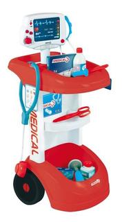 Электронная тележка доктора, со звуком, 32,5х32х60 см, 1/4 Smoby
