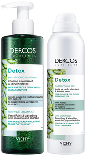 Набор средств для волос Vichy DERCOS NUTRIENTS Detox