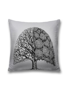 Наволочка декоративная JoyArty "Полуживое дерево" на молнии, 45x45 см