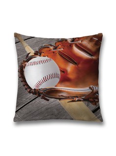 Наволочка декоративная JoyArty "Бейсбольный набор" на молнии, 45x45 см