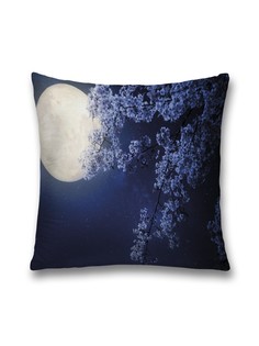 Наволочка декоративная JoyArty "Весеннее полнолуние" на молнии, 45x45 см