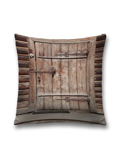 Наволочка декоративная JoyArty "Прочная старая дверь" на молнии, 45x45 см