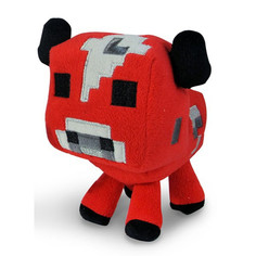 Мягкая игрушка Minecraft Minecraft Baby Mooshroom Minecraft Детеныш грибной коровы, 18 см Jazwares