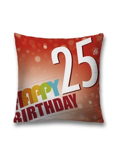 Наволочка декоративная JoyArty "Цифры на красном фоне" на молнии, 45x45 см