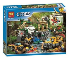 Конструктор пластиковый BELA 10712 База исследователей джунглей