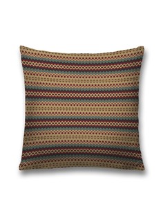 Наволочка декоративная JoyArty "Фигурные полосы" на молнии, 45x45 см