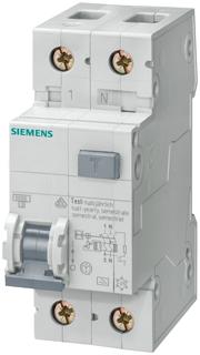 Дифф. Автомат Siemens AС , УСТ. ГЛУБИНА=70мм IFN 30мА,4,5KA, 1+N-ПОЛ. тип C 16A