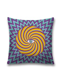 Наволочка декоративная JoyArty "Единственный глаз" на молнии, 45x45 см