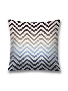 Наволочка декоративная JoyArty "Зигзаги с градиентом" на молнии, 45x45 см