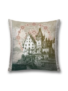 Наволочка декоративная JoyArty "Мост к поместью" на молнии, 45x45 см