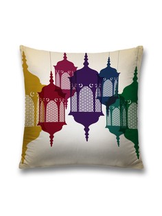 Наволочка декоративная JoyArty "Радужные лампы" на молнии, 45x45 см