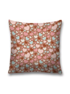 Наволочка декоративная JoyArty "Любовные пузыри" на молнии, 45x45 см