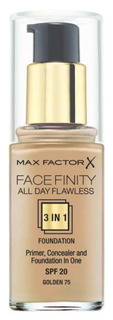 Тональная основа Max Factor Facefinity All Day Flawless 3 в 1