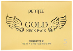 Маска для шеи Petitfee Gold Neck Pack Hydrogel Angel Wings 5x10 г