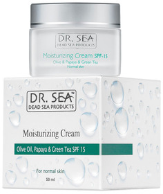Крем для лица Dr. Sea С маслом оливы, экстрактом папайи и зеленого чая SPF 15 50 мл