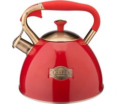 Чайник из нержавеющей стали Kelli KL-4551 3 л (красный)