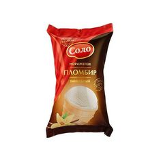 Мороженое пломбир Соло ванильное 15% БЗМЖ 65 г Solo